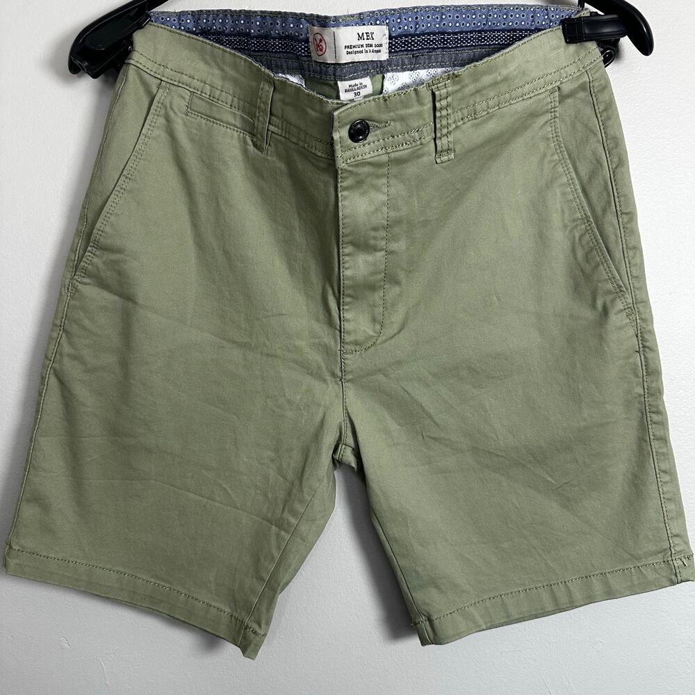 MBX Premium Denim Khaki Shorts 30” - Picture 2 of 5
